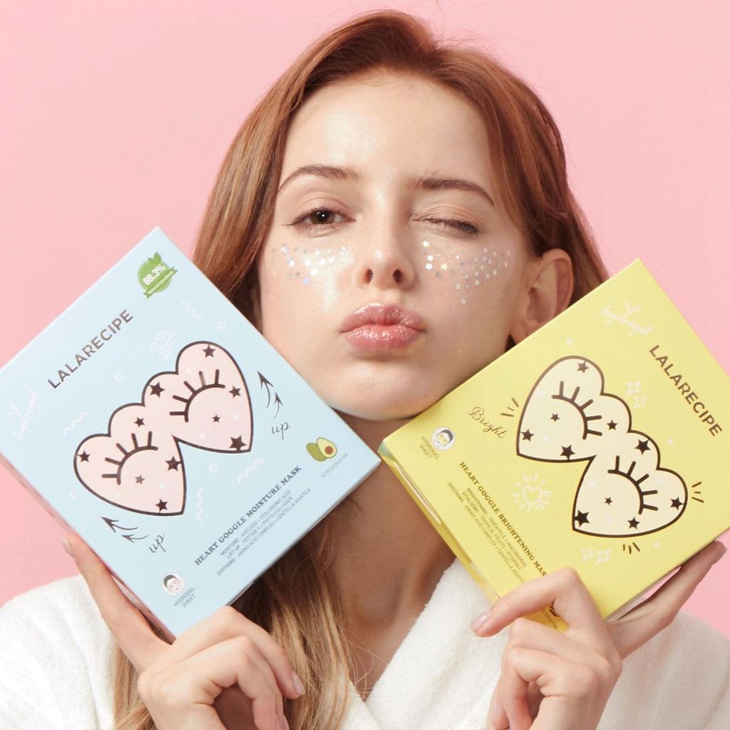 Mặt nạ mắt Lalarecipe Heart Goggle Brightening Mask 7 g