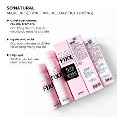 Xịt Makeup So Natural Fixx Water Glow 75ml