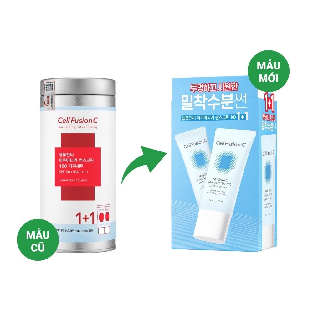 Combo Kem chống nắng Cell Fusion C Sunscreen 100 SPF 50+/PA+++ (Special Set 35ml x 2)