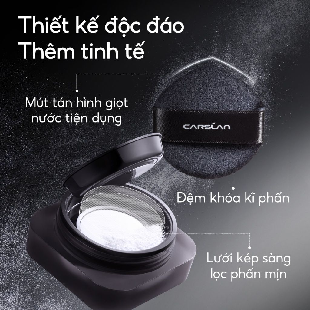 Phấn phủ bột 2.0 Carslan soft focus Make-Up Powder Xám 8g