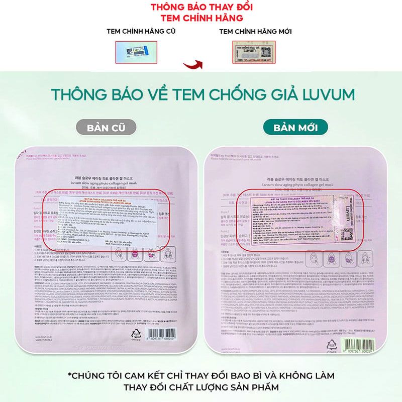 Mặt Nạ Thạch Luvum Gel Mask