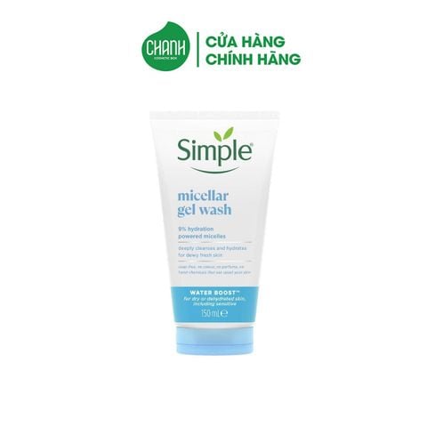Sữa Rửa Mặt Simple Dưỡng Ẩm Micellar Gel Wash 150ml