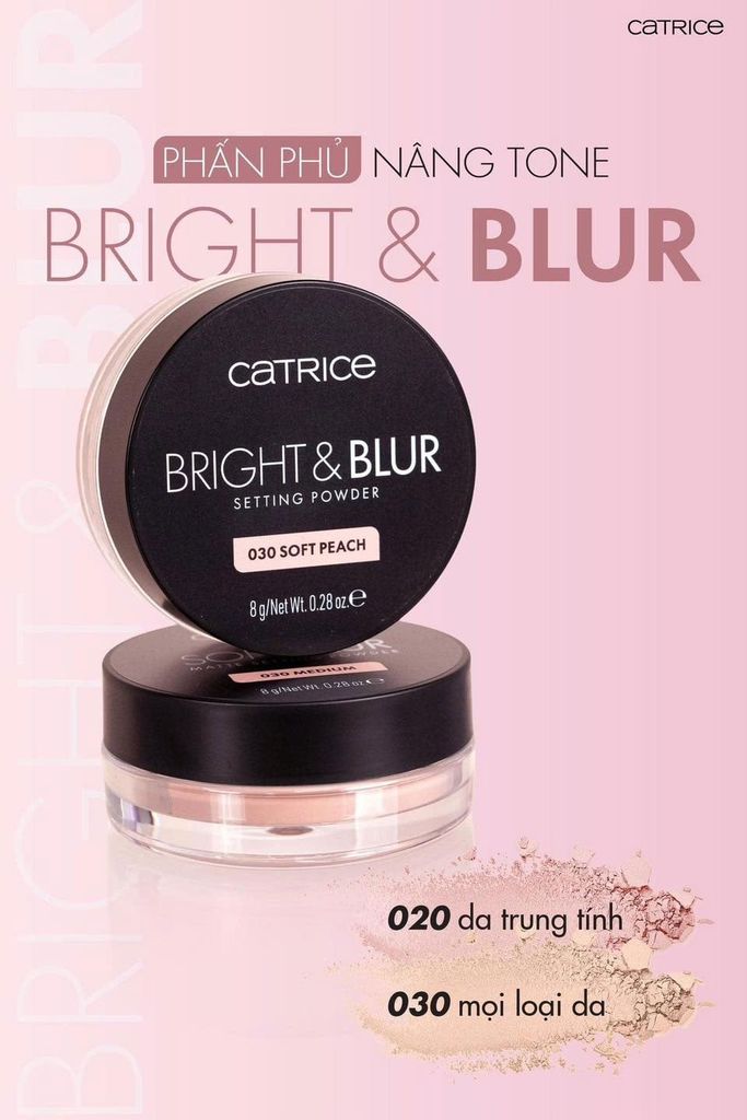 Phấn Phủ Catrice Bright & Blur Setting Powder