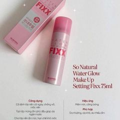Xịt Makeup So Natural Fixx Water Glow 75ml