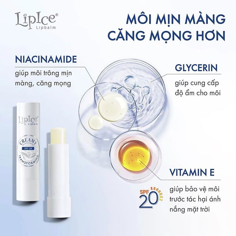 Son Dưỡng Không Màu LipIce Creamy Lipbalm 4.3g