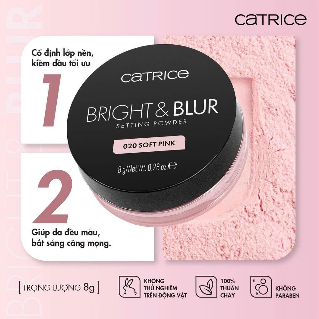 Phấn Phủ Catrice Bright & Blur Setting Powder