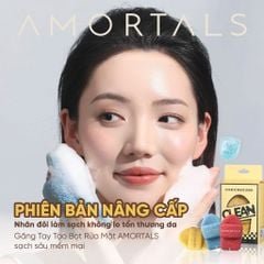 Set 3 Mút Rửa Mặt Amortals Chiếc Dép Nhỏ Vàng