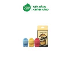 Set 3 Mút Rửa Mặt Amortals Chiếc Dép Nhỏ Vàng