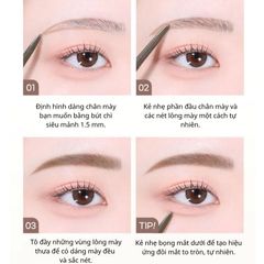 Chì Kẻ Mày Peripera Speedy Skinny Brown