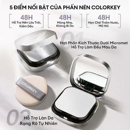 Phấn Phủ Dạng Nén Colorkey Long Langting Oil - Control Airy Powder