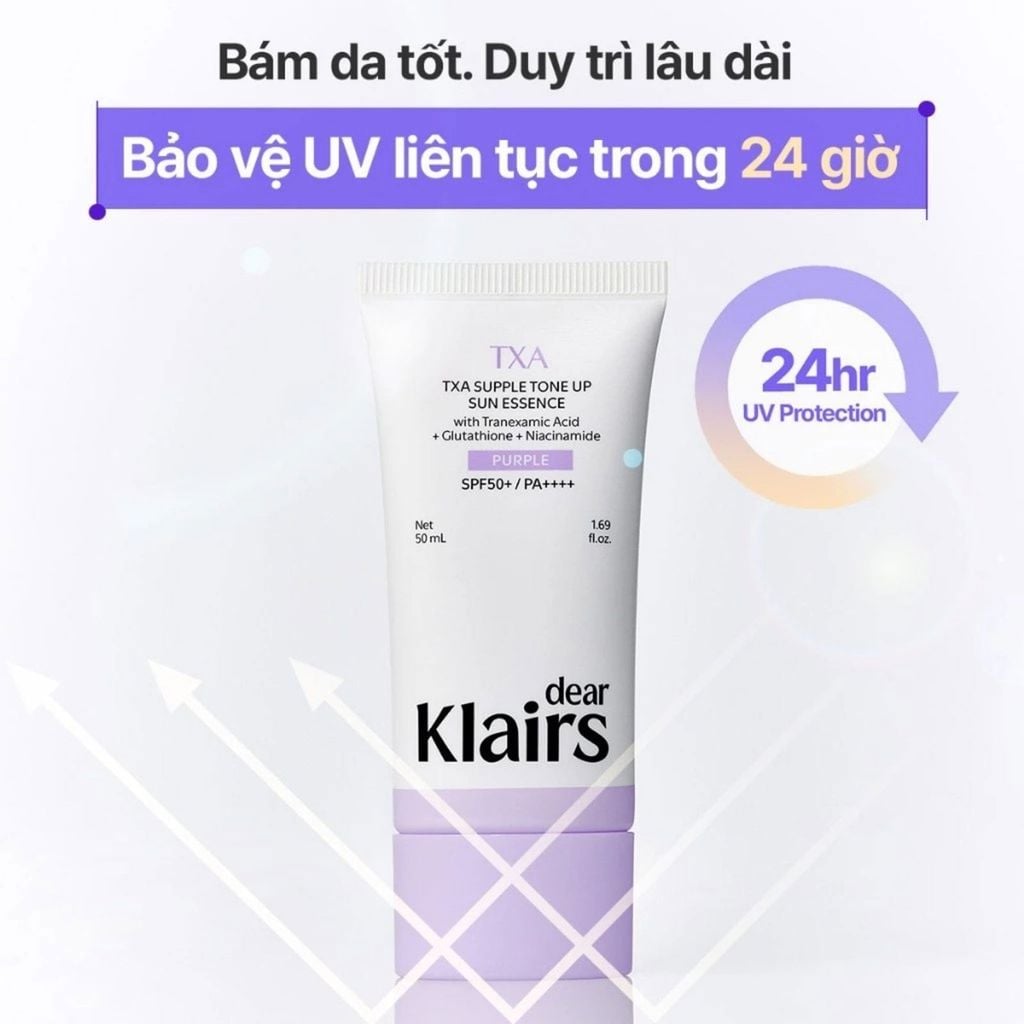 Kem Chống Nắng Dear Klairs TXA Supple Tone Up Sun Essence SPF50+ PA++++ 50ml