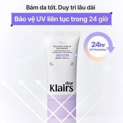 Kem Chống Nắng Dear Klairs TXA Supple Tone Up Sun Essence SPF50+ PA++++ 50ml