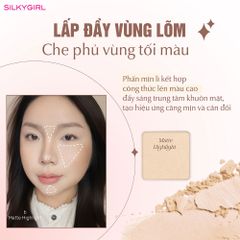 Phấn tạo khối & bắt sáng Silkygirl contour & highlight palette - 01 Autumn
