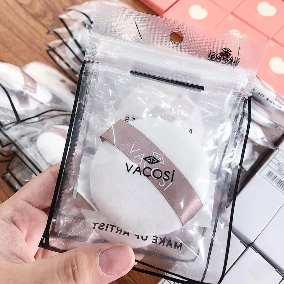 Bông phấn khô Vacosi BP19 tròn nhỏ 1 cái