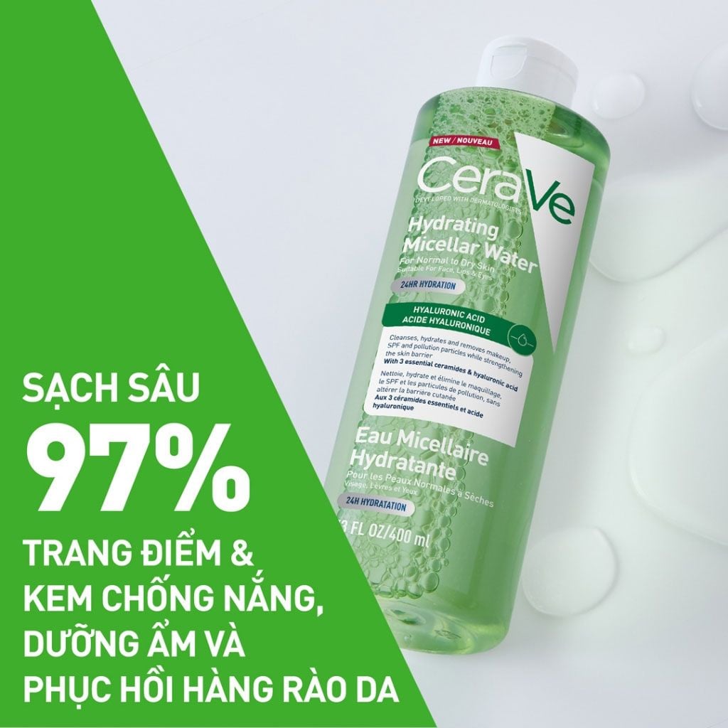 Nước Tẩy Trang Cerave Micellar Water 400ml