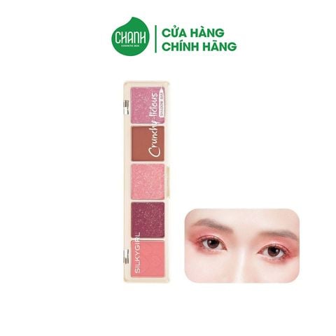 Bảng Phấn Mắt Silkygirl 5 Màu Crunchy Licious