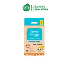 Miếng Dán Mụn Derma Angel Cute Paws 12 Miếng