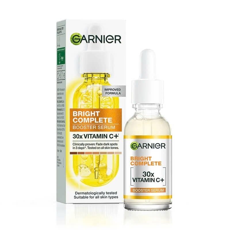 Tinh Chất Garnier Bright Complet 30x Vitamin C Booster Serum Sáng Da & Mờ Thâm 30ml