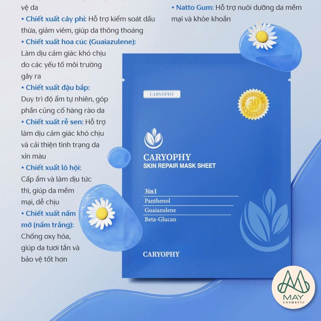 Mặt Nạ Caryophy Skin Repair Mask Sheet