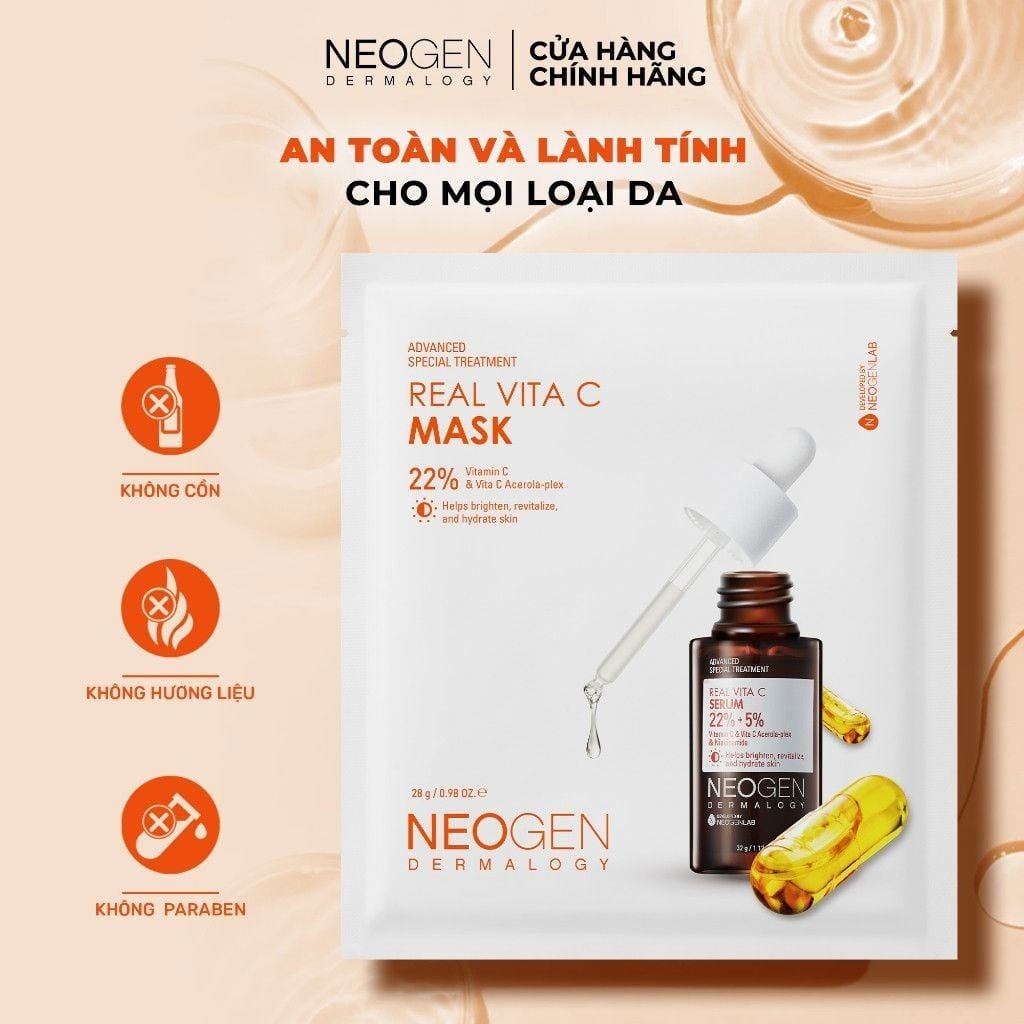 Mặt nạ giấy Neogen Dermalogy real Vitamin C 22%