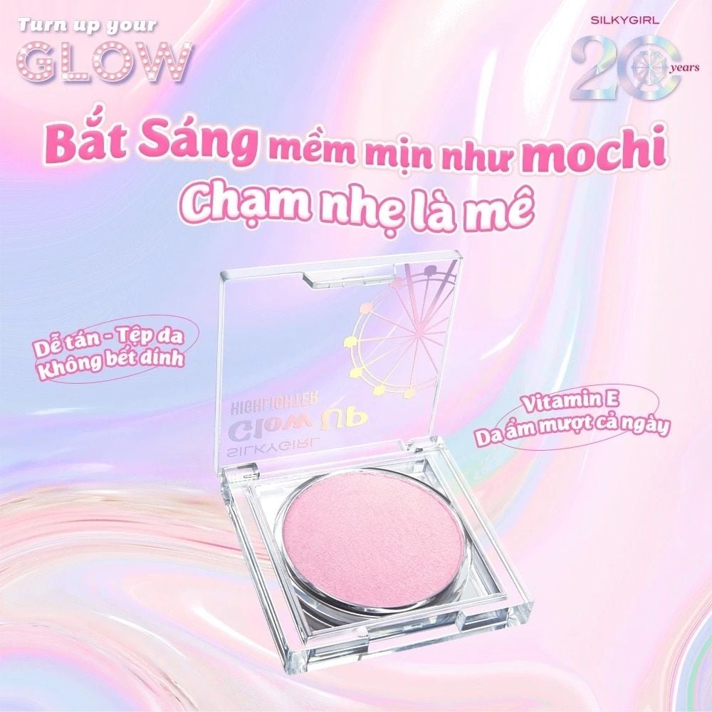 Phấn bắt sáng dạng kem Silkygirl Glow Up Highlighter - 01