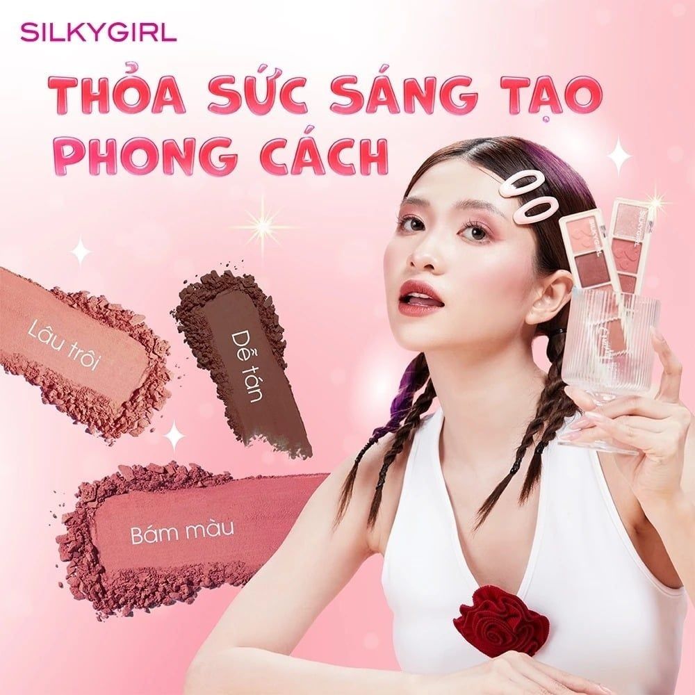 Bảng Phấn Mắt Silkygirl 5 Màu Crunchy Licious