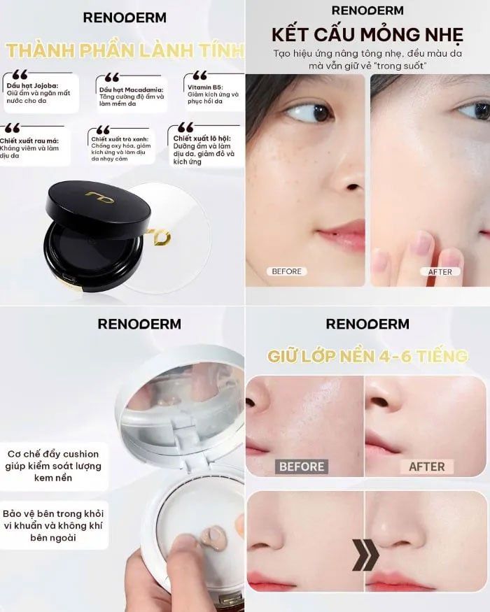 Phấn Nước Renoderm Day Long BB Cream SPF37 PA++ 15g