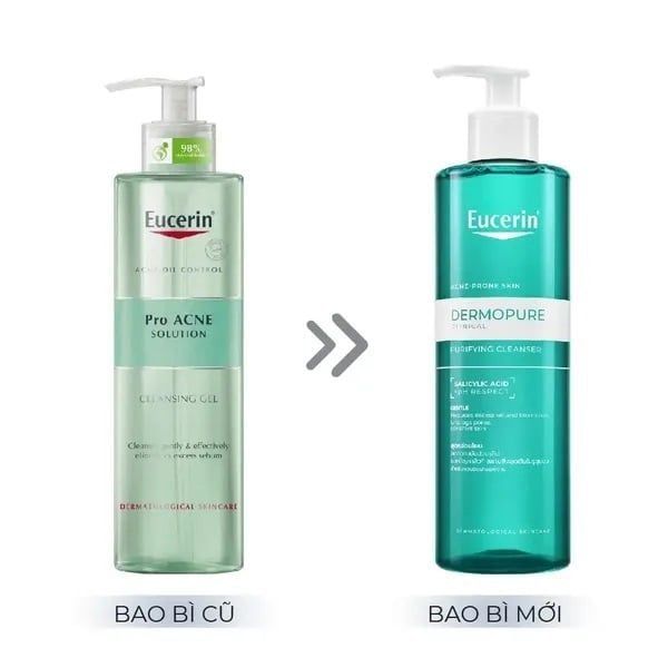 Gel Rửa Mặt Eucerin Dermopure Clinical cho Da Nhờn Mụn