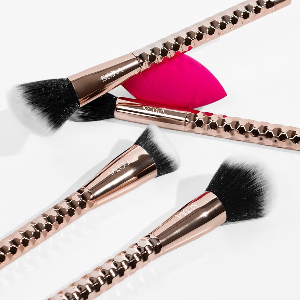 Bộ Kit cọ Vacosi 4 cây + 1 bông tán nền SC05