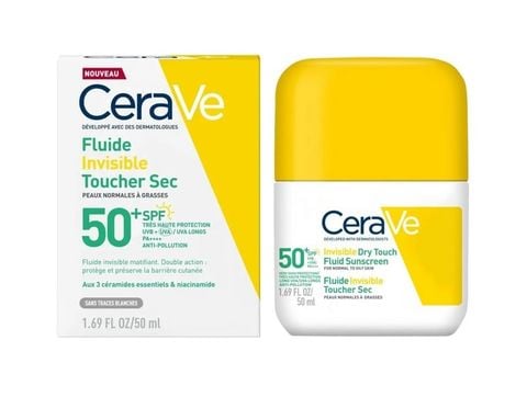Sữa Chống Nắng Cerave Fluide Invisible Toucher Sec SPF50+ PA++++​ 50ml