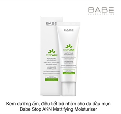 Kem dưỡng ẩm Babe Stop AKN Mattifying Moisturiser