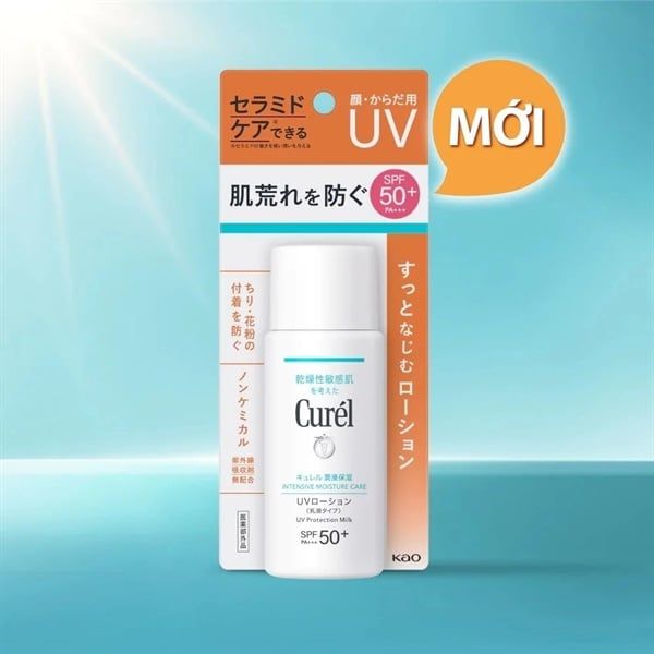 Sữa chống nắng Curél Mặt & Toàn Thân Cho Da Khô Nhạy Cảm 60ml