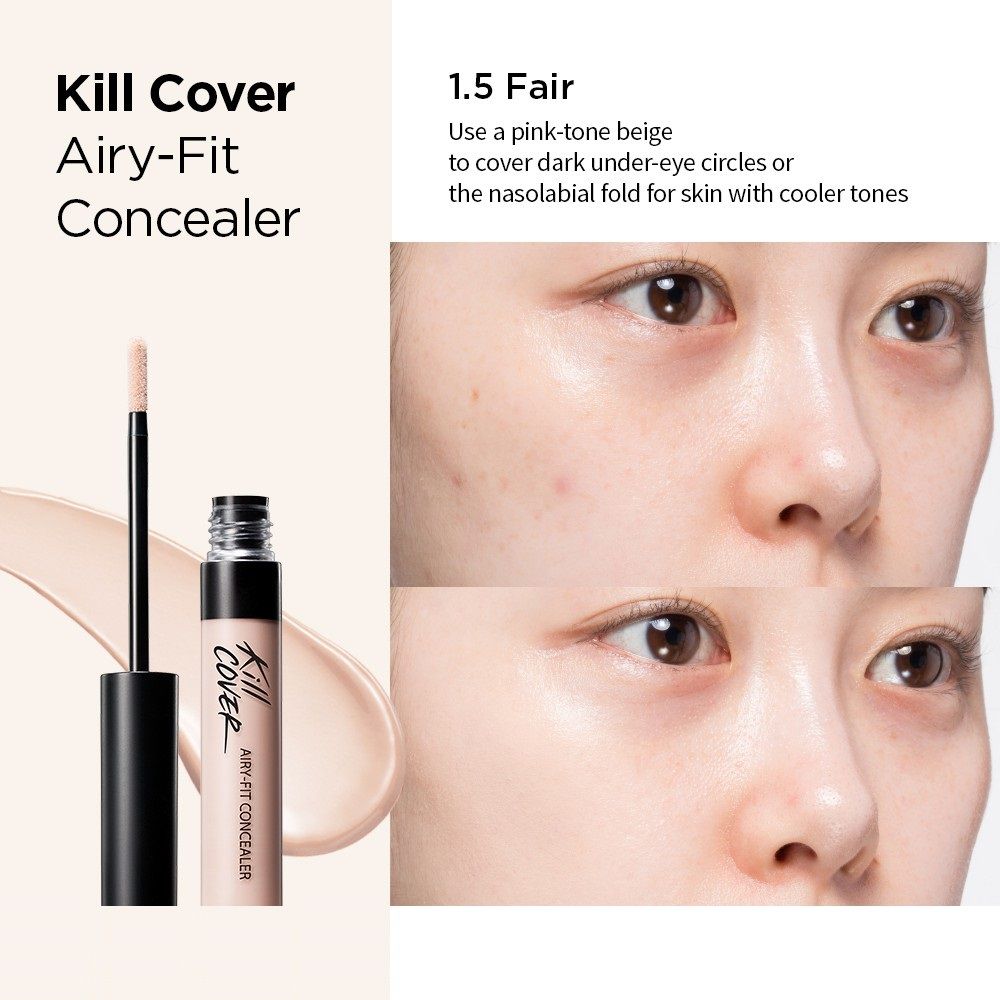 Che Khuyết Điểm CLIO Kill Cover Airy - Fit Concealer