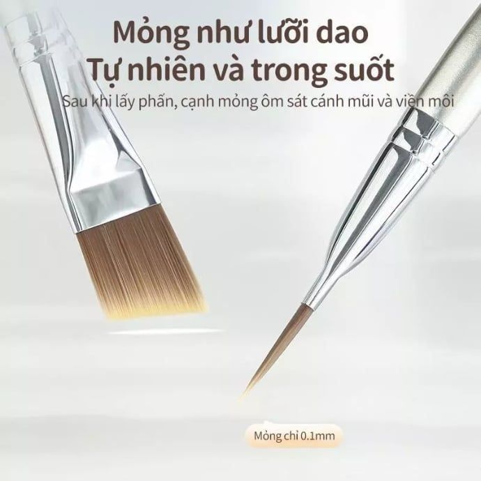 Cọ tán nền Guoxiaoniu Rose Gold Angled Foundation Brush #401
