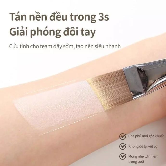 Cọ tán nền Guoxiaoniu Rose Gold Angled Foundation Brush #401