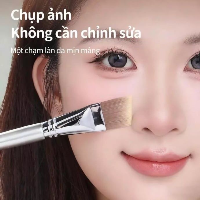 Cọ tán nền Guoxiaoniu Rose Gold Angled Foundation Brush #401