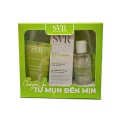 Combo SVR Sebiaclear Sebiaclear 30ml+ Nước Tẩy Trang 75ml + Gel Rửa Mặt 55ml + Túi Lưới)