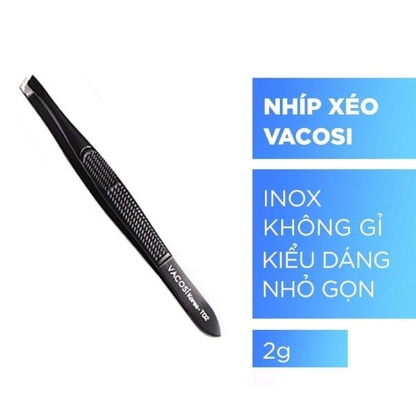 Nhíp đầu xéo Vacosi Slanted Tweezers - T02