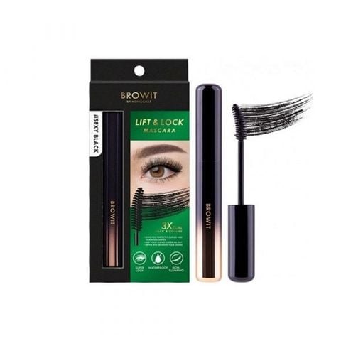 Mascara Browit Lift & Lock Uốn Cong Và Dày Mi Màu Sexy Black 6g