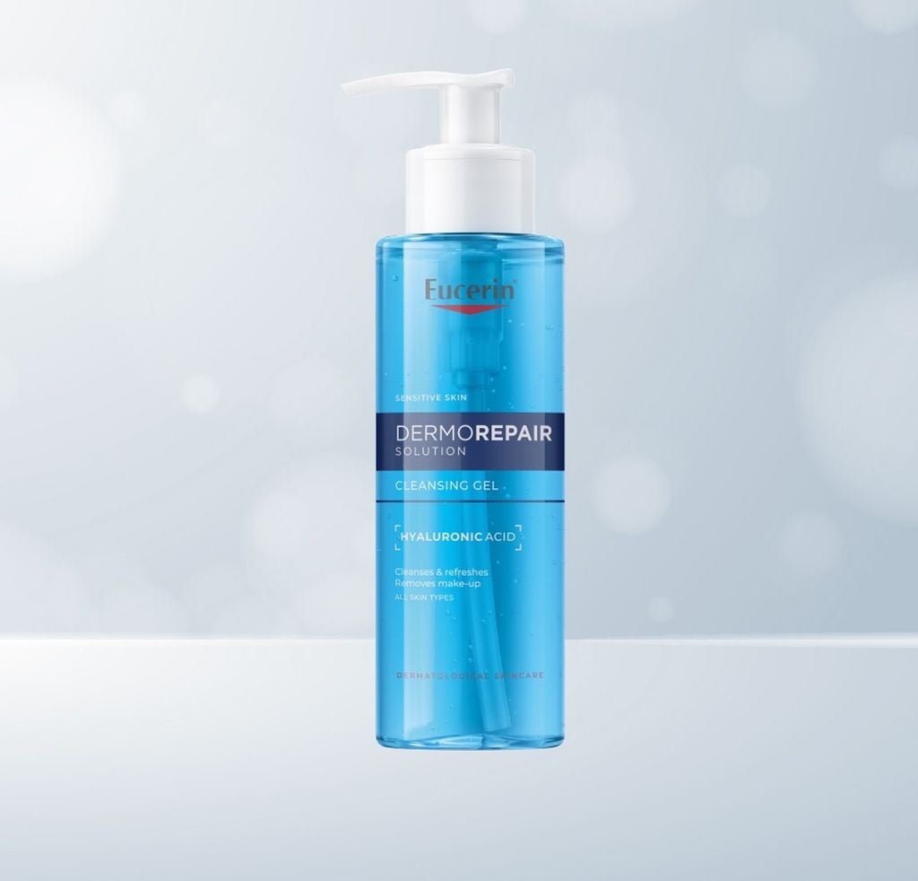 Gel Rửa Mặt Eucerin Làm Sạch Dịu Nhẹ Dermorepair Hyaluronic Acid Cleansing Gel 200ml
