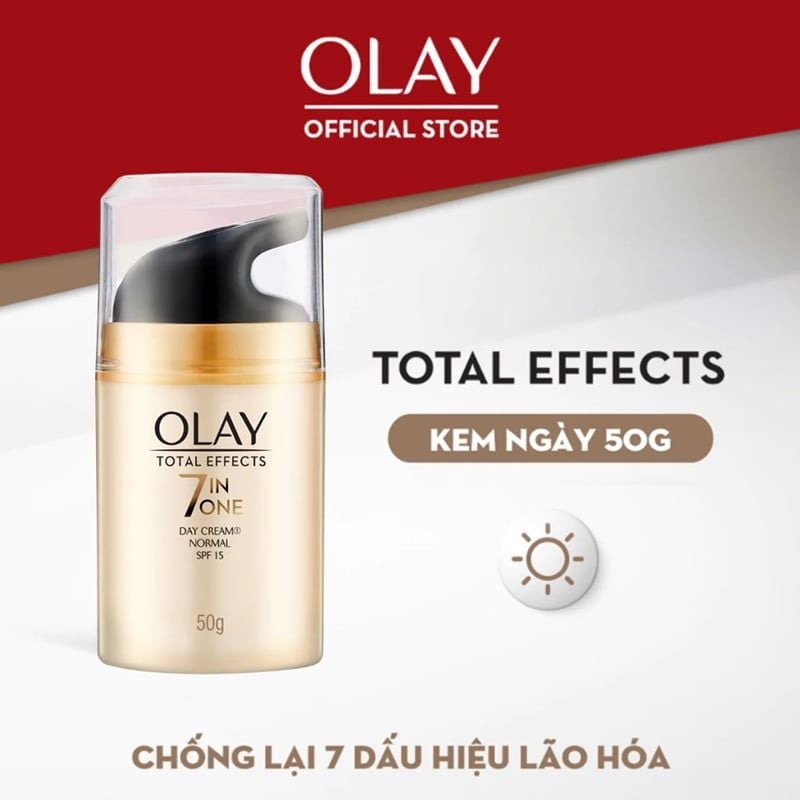 Kem Dưỡng Olay Ngăn 7 Dấu Hiệu Lão Hóa Da Total Effects 7 in One Cream 50g
