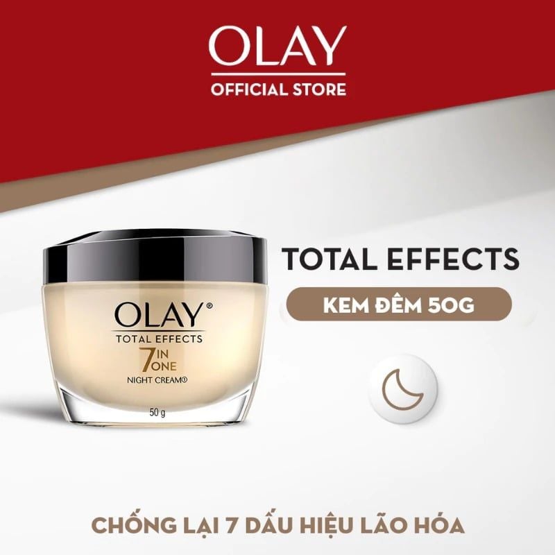 Kem Dưỡng Olay Ngăn 7 Dấu Hiệu Lão Hóa Da Total Effects 7 in One Cream 50g