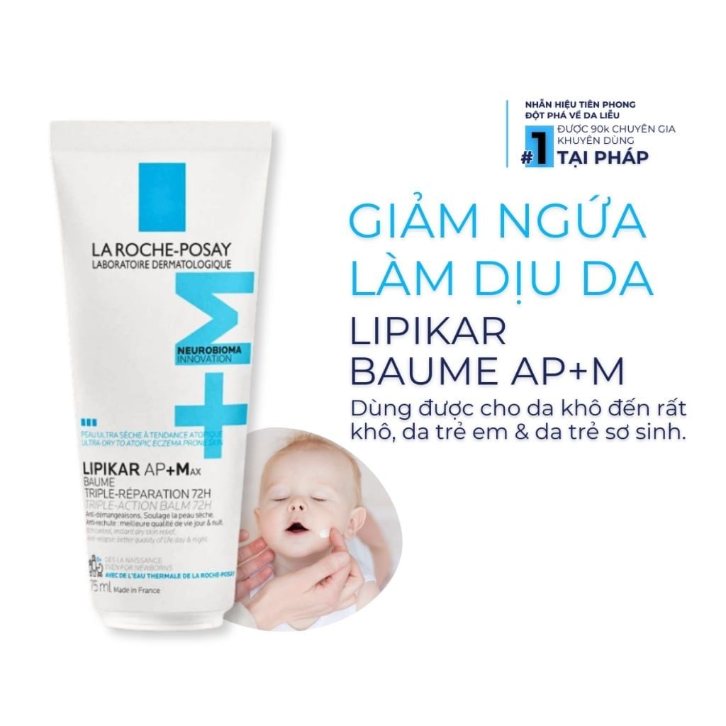 Kem Dưỡng La Roche-Posay Lipikar AP+ Max Baume Triple Action Balm 75ml