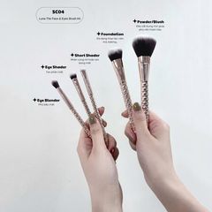 Bộ cọ Vacosi 5 cây cơ bản LUNA THE FACE & EYES BRUSH KIT, 5PCS SC04