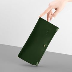 Bộ Cọ Trang Điểm Vacosi 12 Cây Kèm Ví Xanh Rêu - BC35