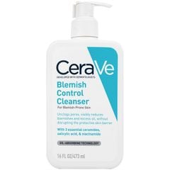 Sữa Rửa Mặt Cerave Blemish Control Cleanser Cho Da Dầu Mụn
