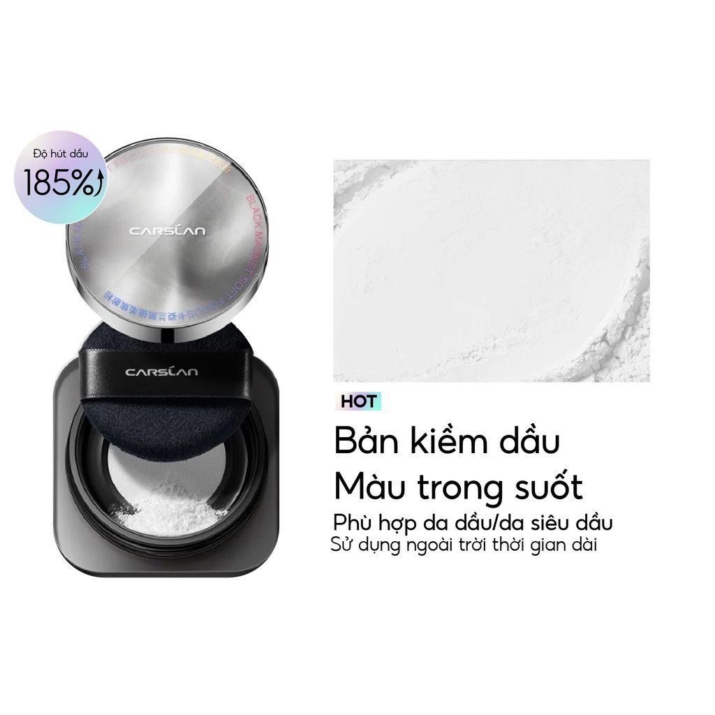 Phấn phủ bột 2.0 Carslan soft focus Make-Up Powder Xám 8g