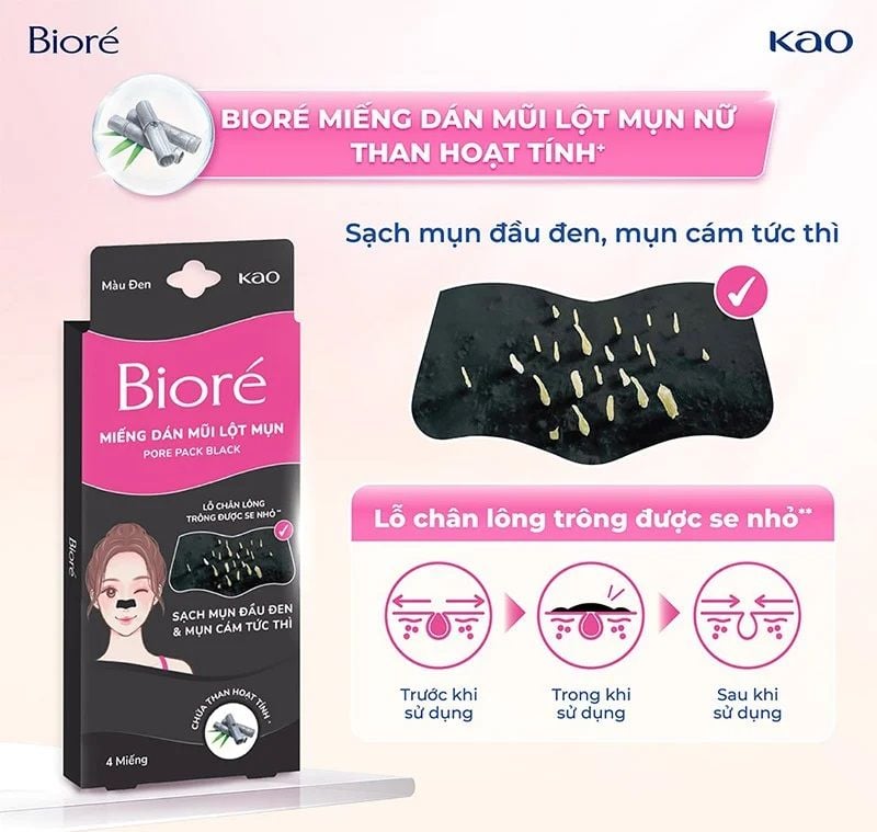Miếng Dán Mũi Lột Mụn Biore Pore Pack 4.9