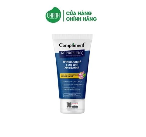 Gel rửa mặt Compliment No Problem AHA - BHA - PHA & Tea Tree 200ml