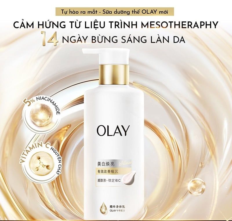 Sữa Dưỡng Thể OLAY Sáng Da, Dưỡng Ẩm Hương Nước Hoa Body Cellscience 260g